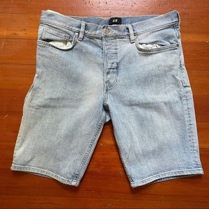 H&M Light Blue Denim Shorts (36)